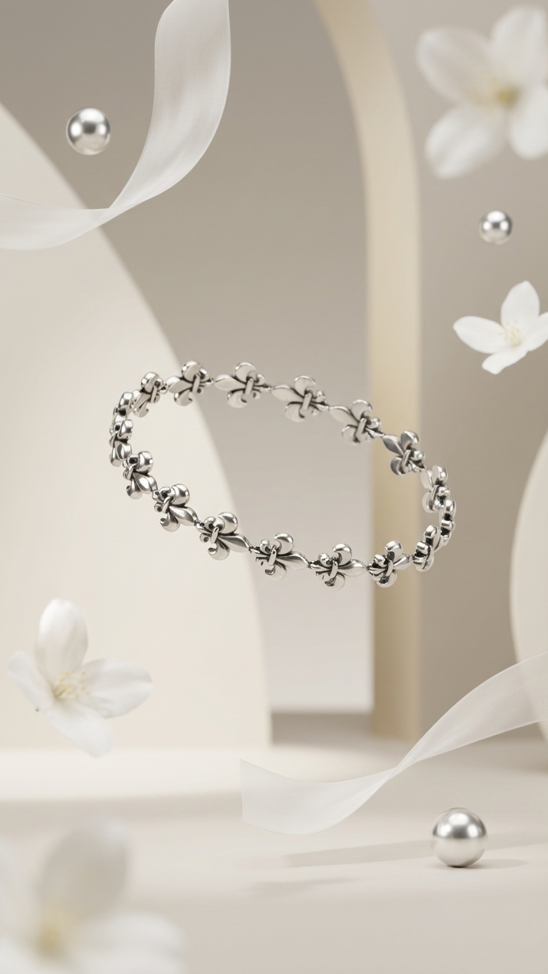 Pulsera Flor de Lis Eterna