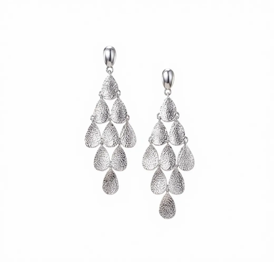 Arete Lluvia de Plata