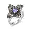 Anillo Flor Lavanda