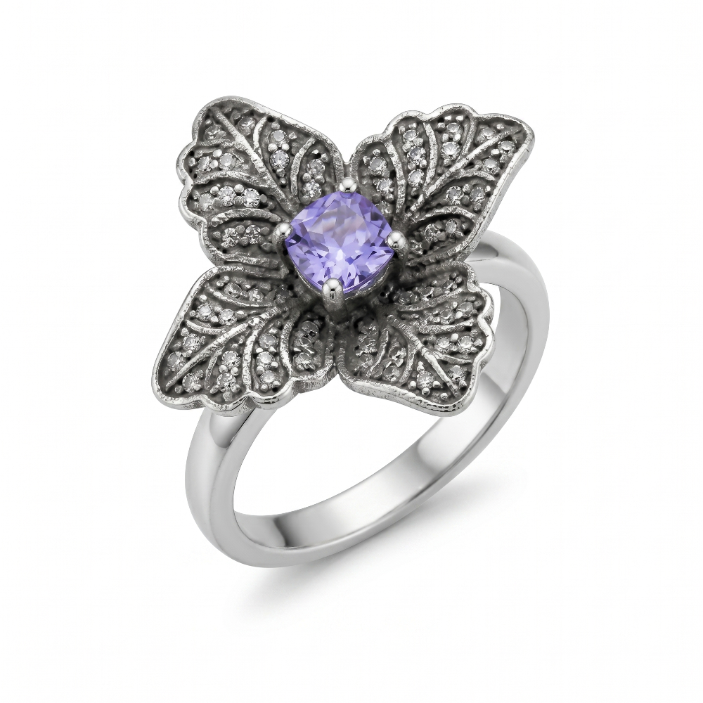 Anillo Flor Lavanda