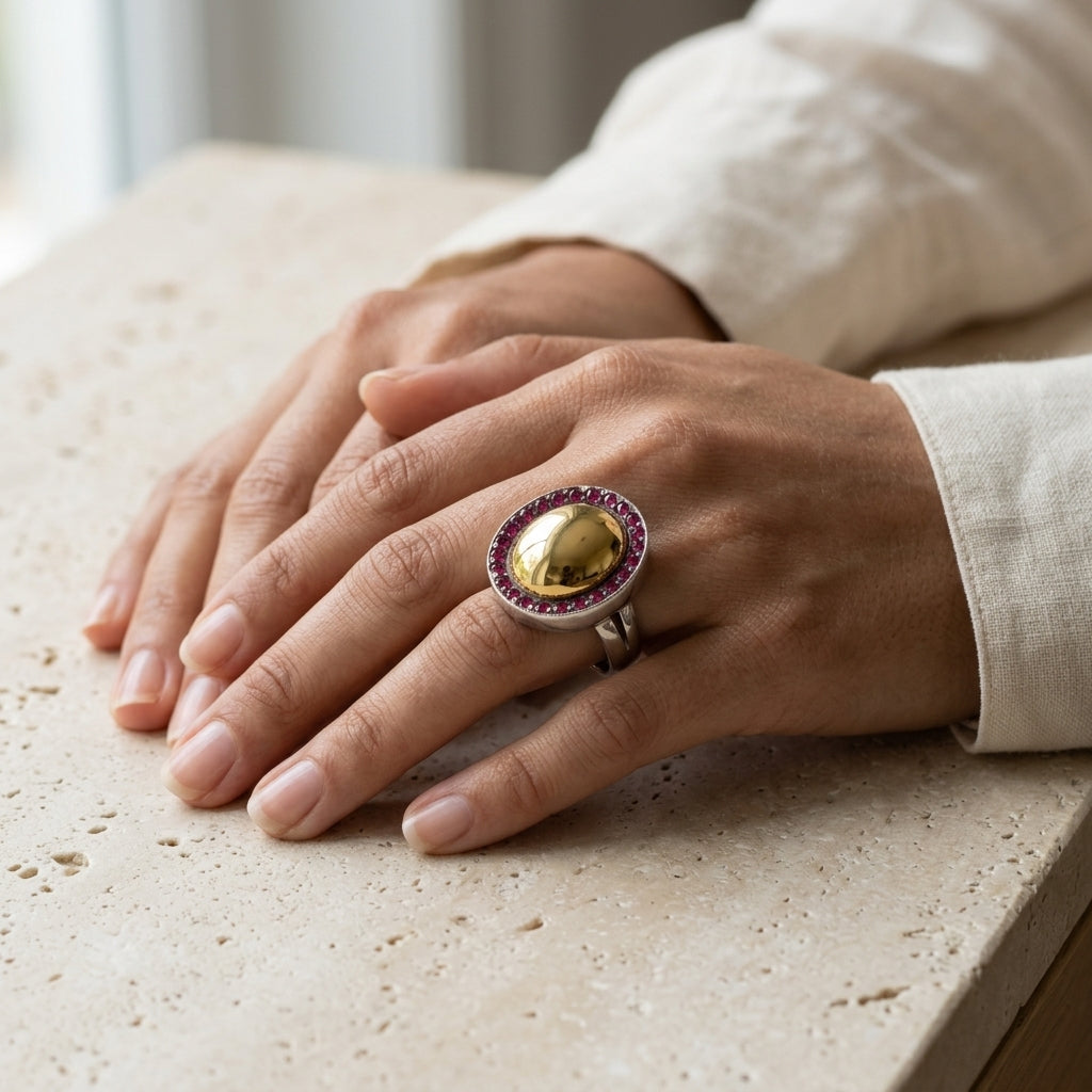 Anillo Nebulosa Rosa