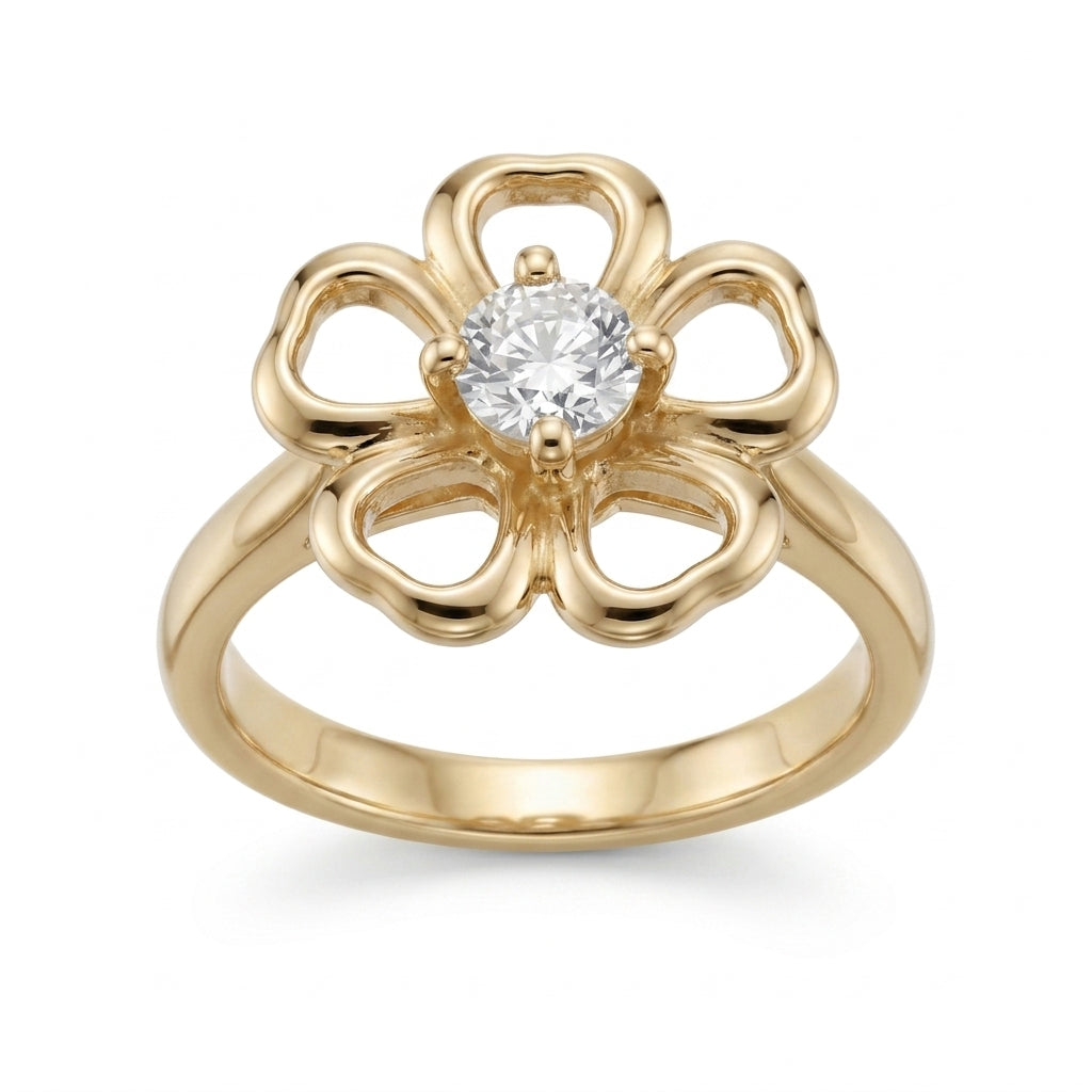 Anillo Flor Blanca