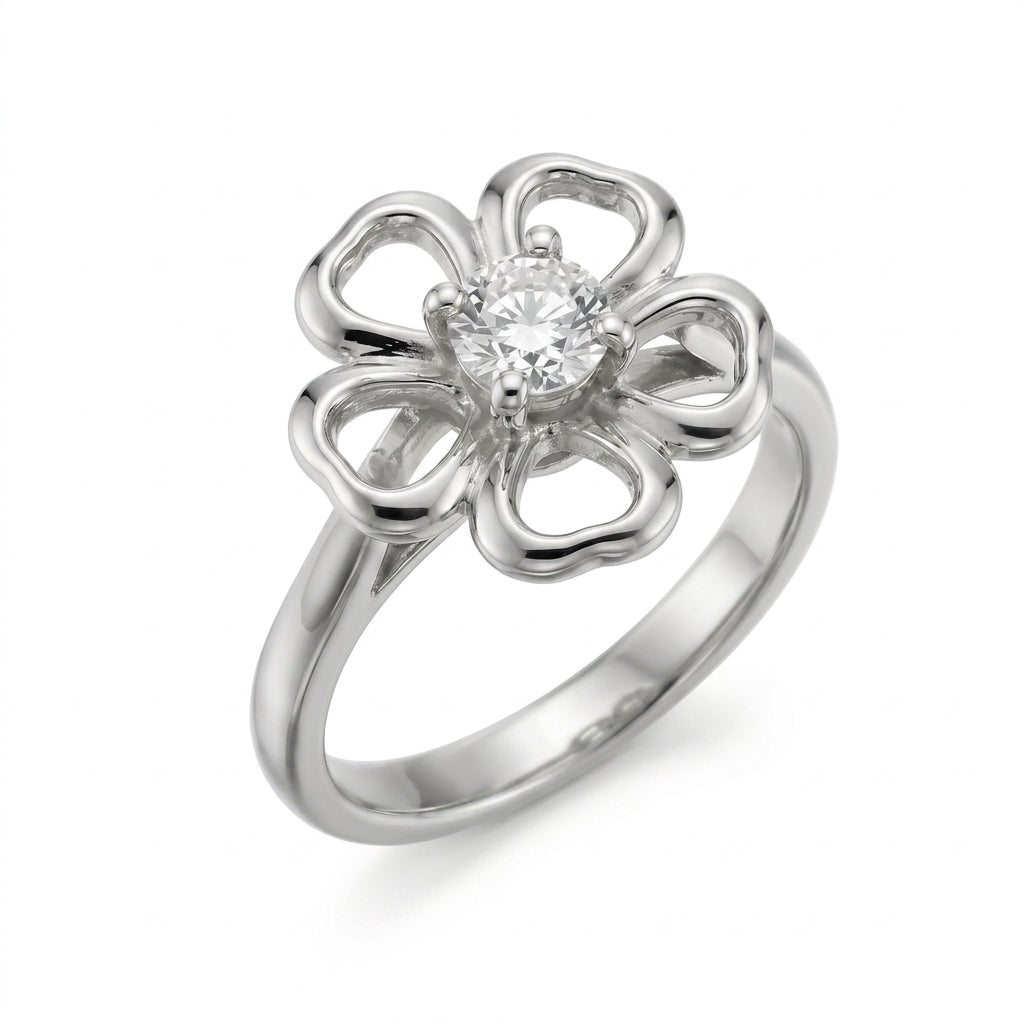 Anillo Flor Blanca