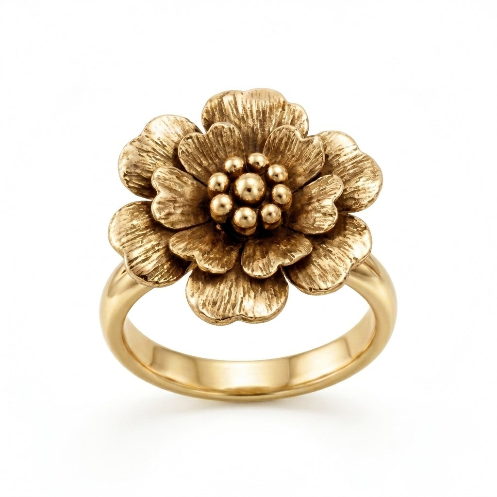 Anillo Rosa amor eterno