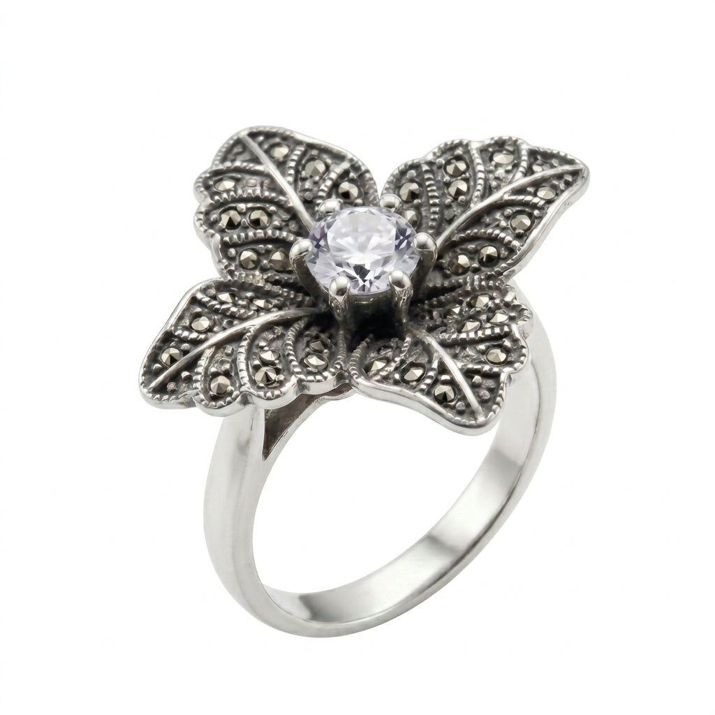 Anillo Flor Cristal
