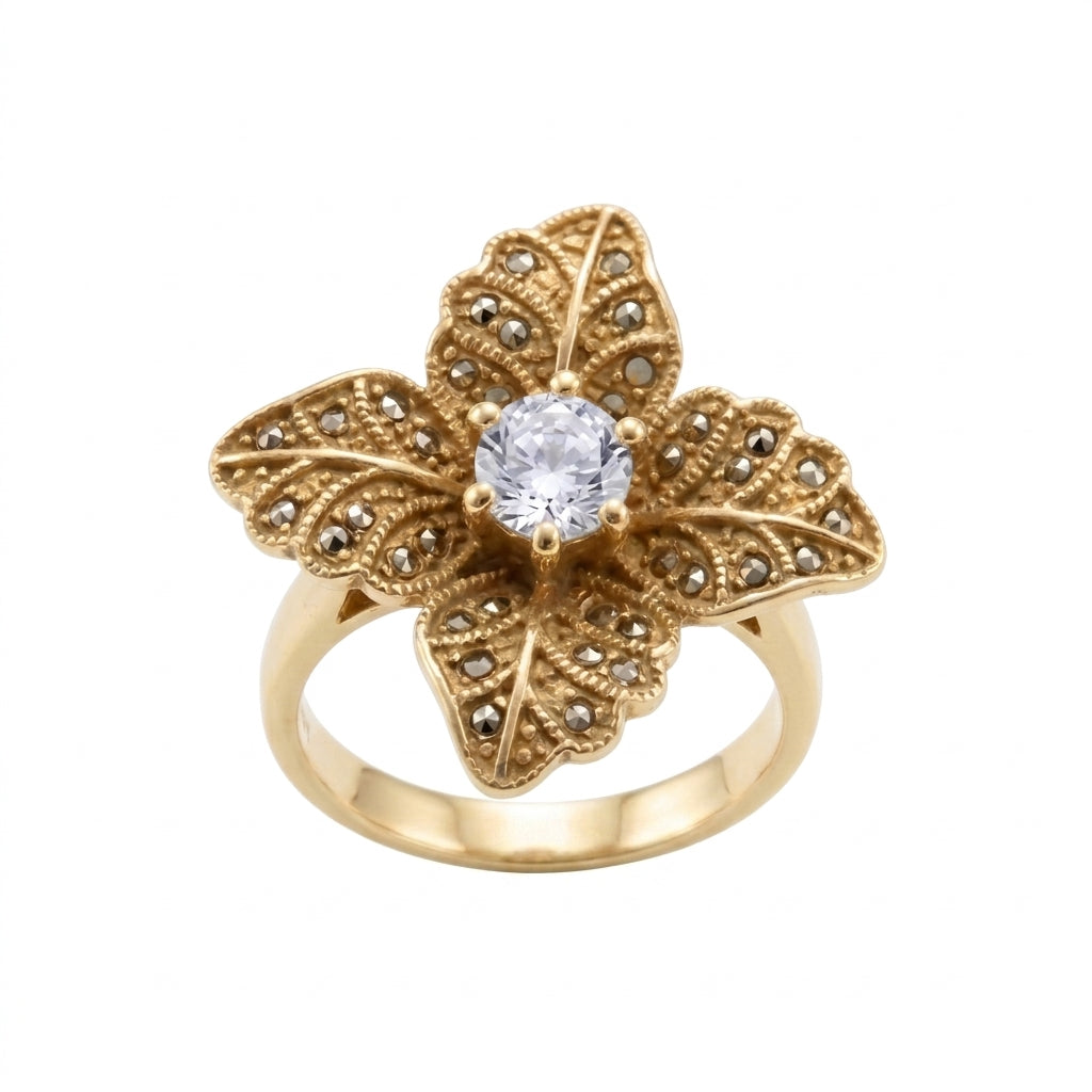 Anillo Flor Cristal