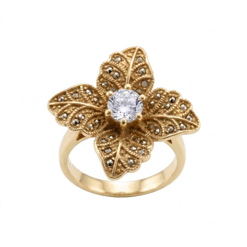 Anillo Flor Cristal
