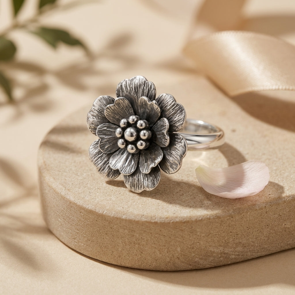 Anillo Rosa amor eterno