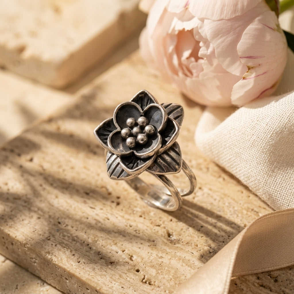 Anillo Flor Lavanda