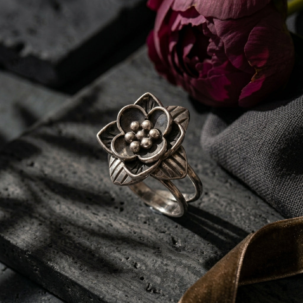 Anillo Flor Lavanda