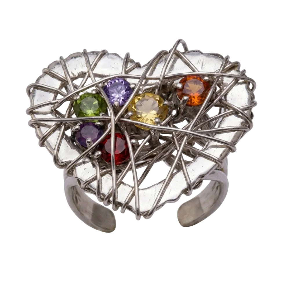 Anillo Corazón Espinado