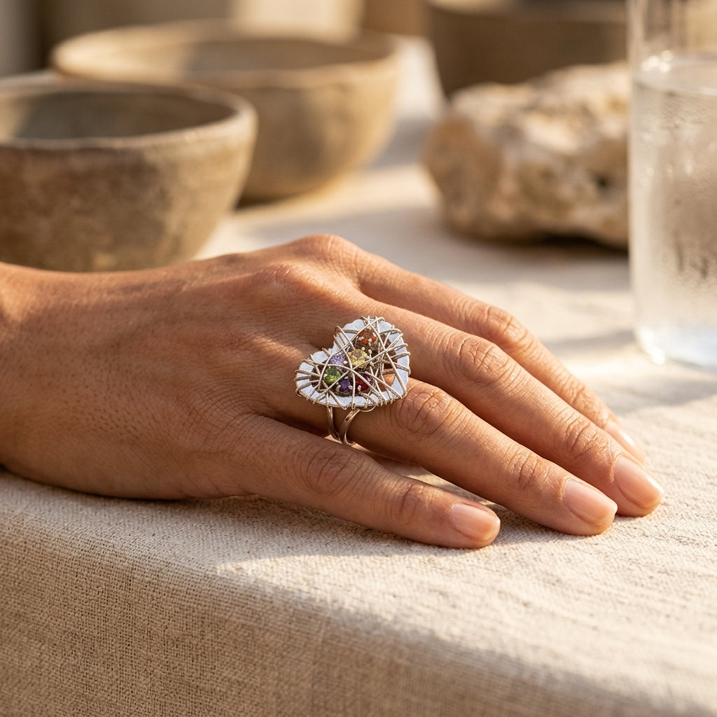 Anillo Corazón Espinado