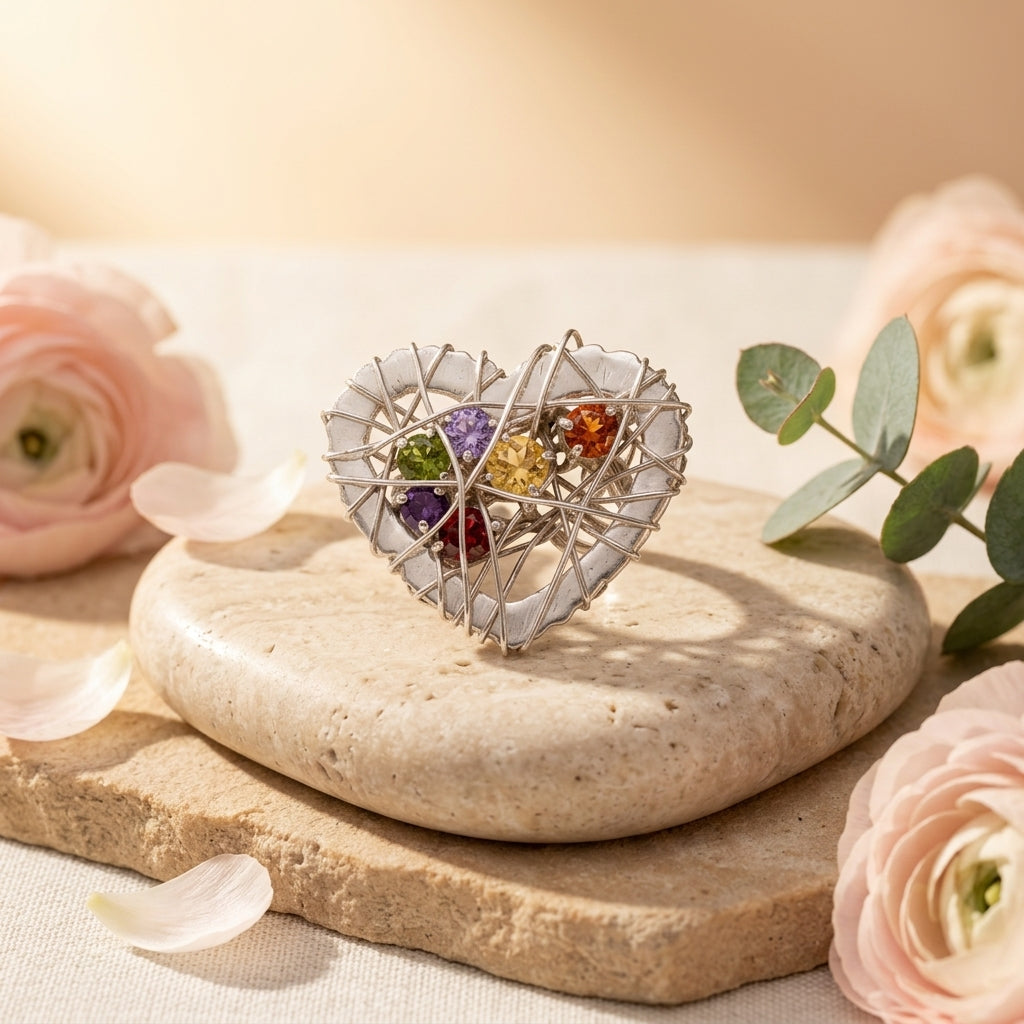 Anillo Corazón Espinado