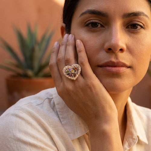 Anillo Corazón Espinado